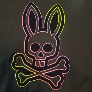 Psycho Bunny T-Shirt with Neon Bunny Logo